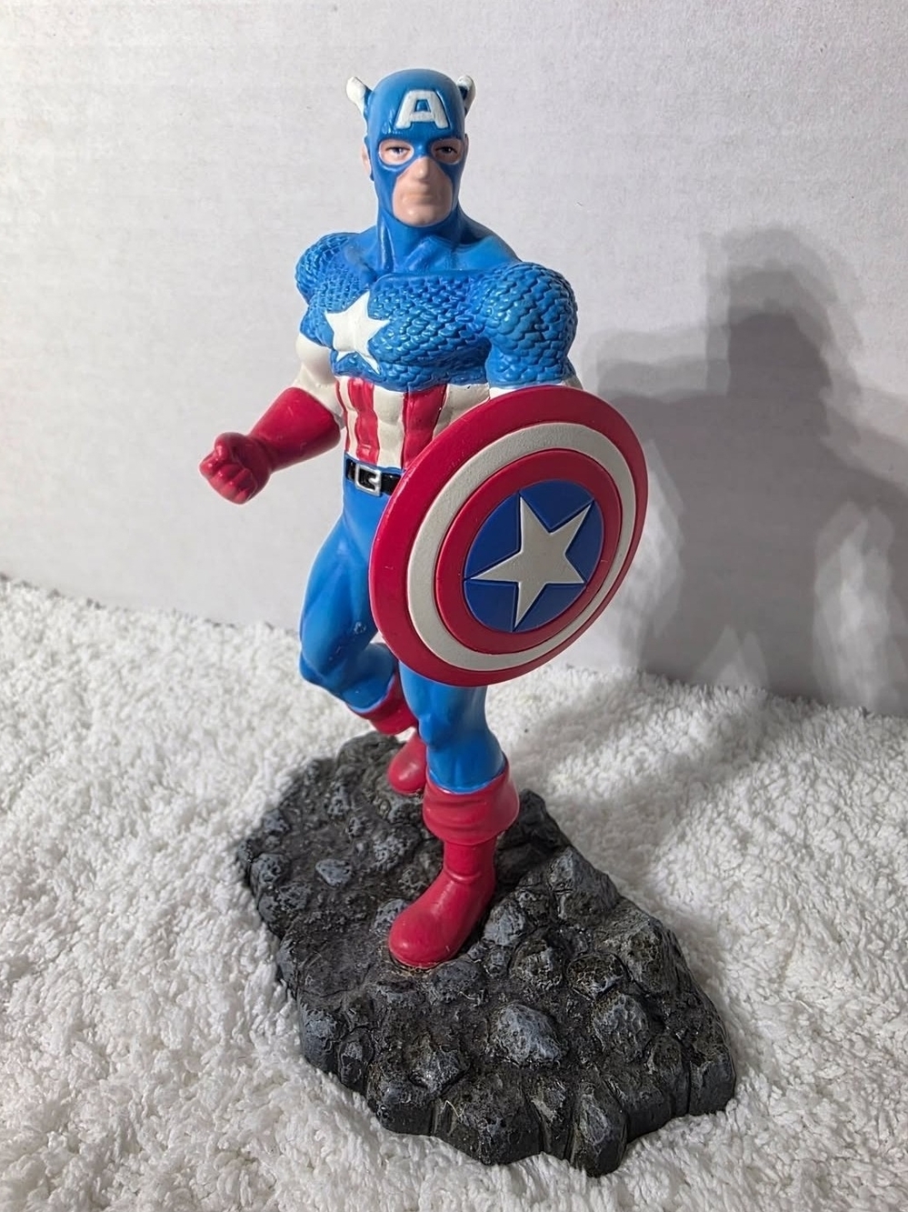 CAPTAIN AMERICA Marvel Heroes Corgi Limited Hand Painted Metal Statue #0923